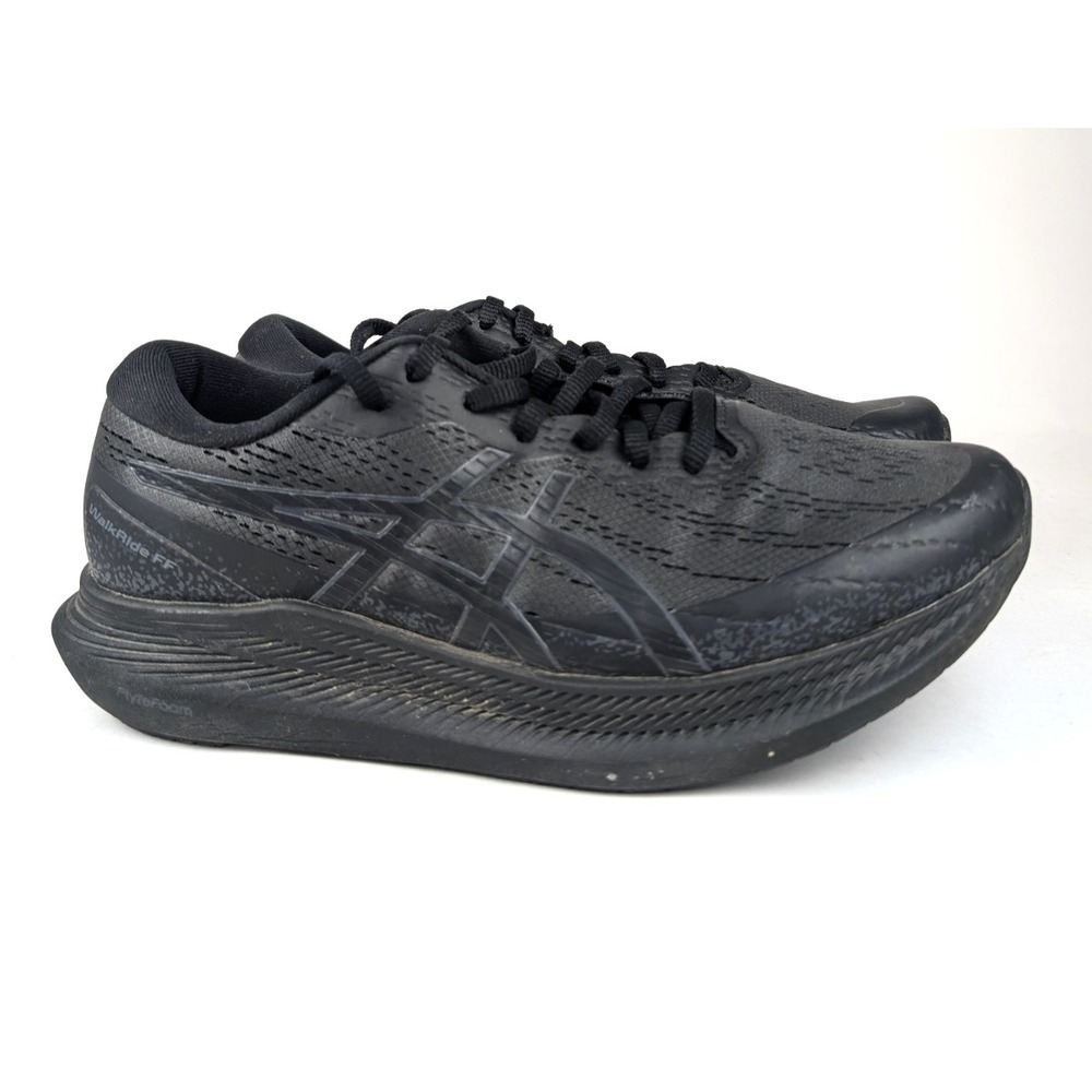 Asics WalkRide FF Womens Size 8 Walking Shoes FlyteForam Black‎ Graphite Grey